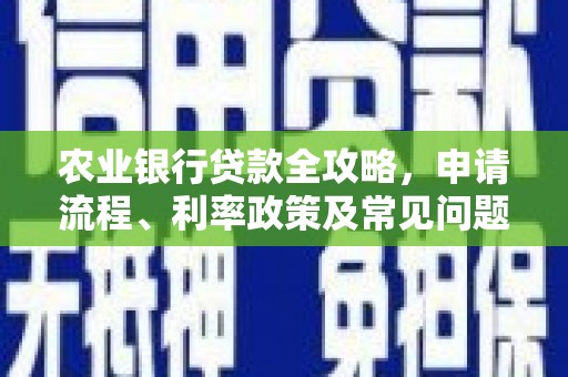 道外农业银行贷款全攻略，申请流程、利率政策及常见问题解析