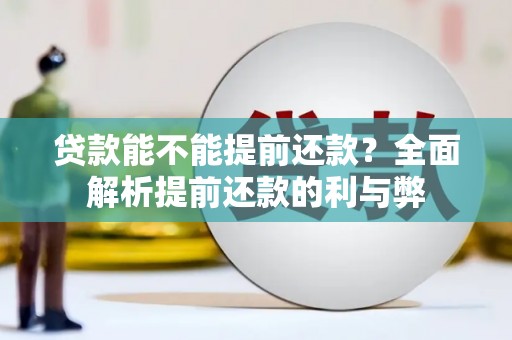 道外贷款能不能提前还款？全面解析提前还款的利与弊