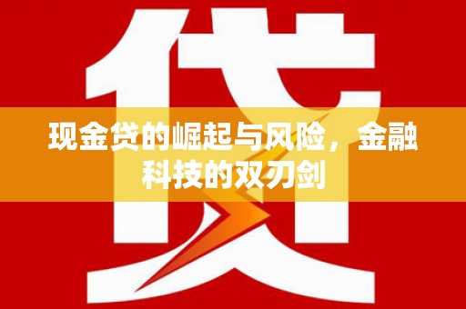 道外现金贷的崛起与风险，金融科技的双刃剑