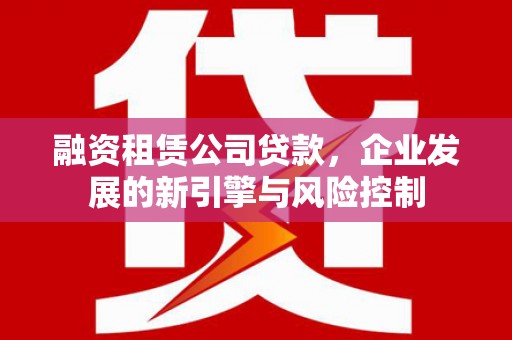 道外融资租赁公司贷款，企业发展的新引擎与风险控制