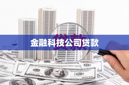 道外金融科技公司贷款