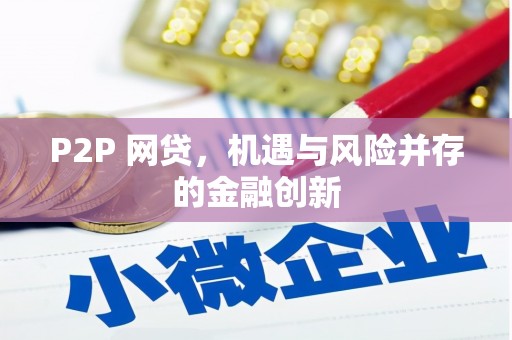 道外P2P 网贷，机遇与风险并存的金融创新