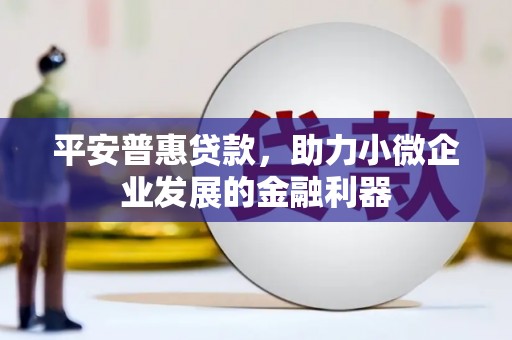 道外平安普惠贷款，助力小微企业发展的金融利器