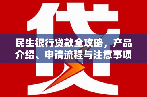 道外民生银行贷款全攻略，产品介绍、申请流程与注意事项